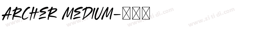 Archer Medium字体转换